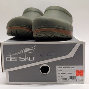 Dansko Men's Olive Clogs